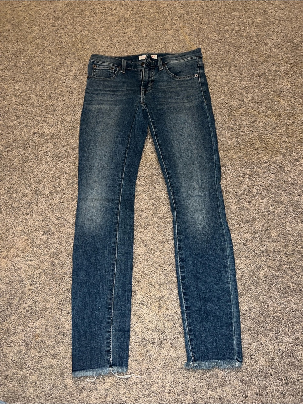 Lucky Brand Women's Skinny Jeans in Dark Blue Wash